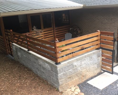 Black Locust Privacy Fence