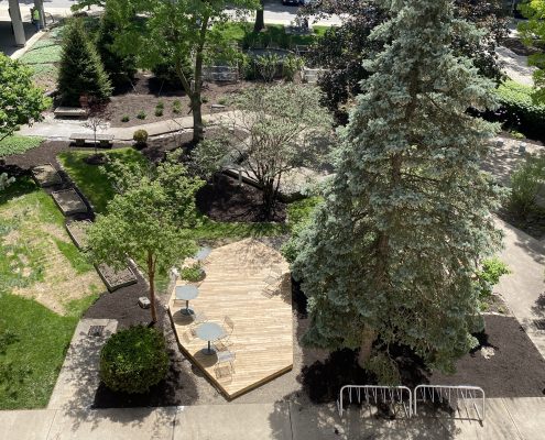 Black Locust Deck & Benches-Carnegie Mellon Pittsburg, PA