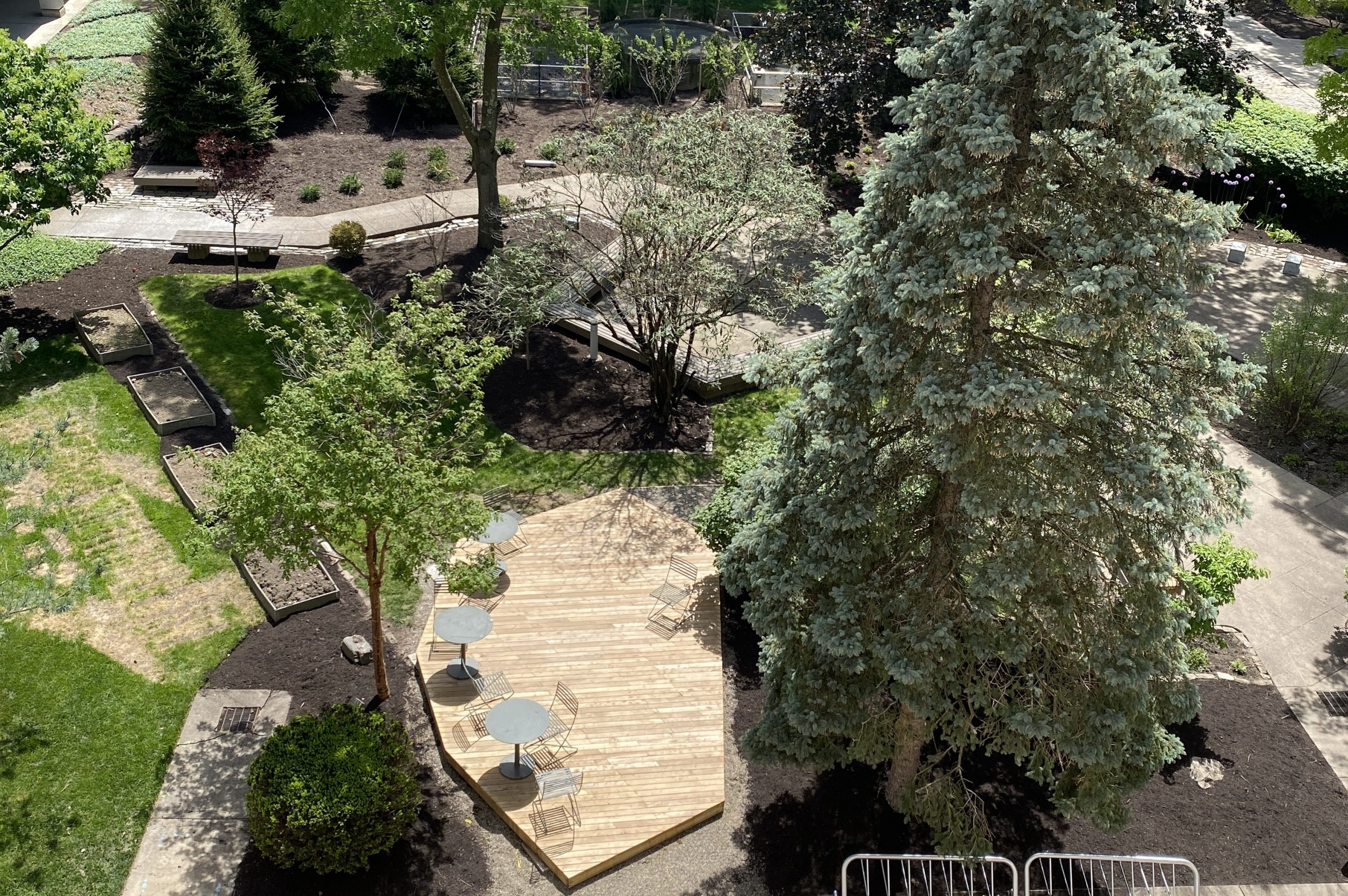 Black Locust Deck & Benches-Carnegie Mellon Pittsburg, PA