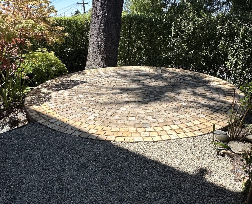 Black Locust Robi® End Grain Flow Pavers-Berkeley, CA