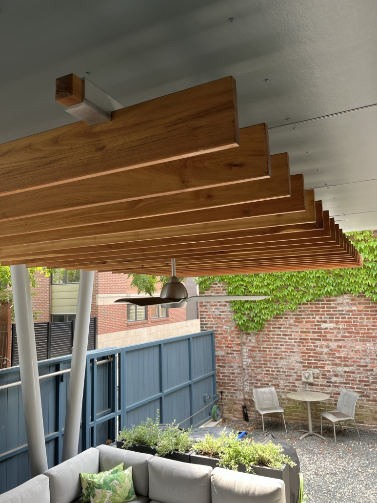 Black Locust Ceiling - Philadelphia, PA » Robi Decking